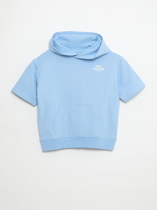 Sudadera con capucha de manga corta - Kiabi