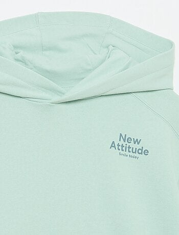 Sudadera con capucha de manga corta