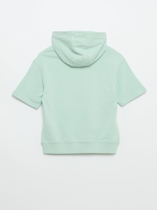 Sudadera con capucha de manga corta - Kiabi Sudadera con capucha de manga corta - Kiabi
