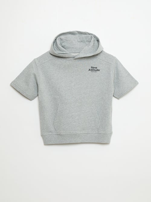 Sudadera con capucha de manga corta - Kiabi