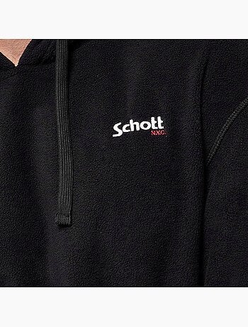 Sudadera con Capucha de Micro Polar Schott para Hombre