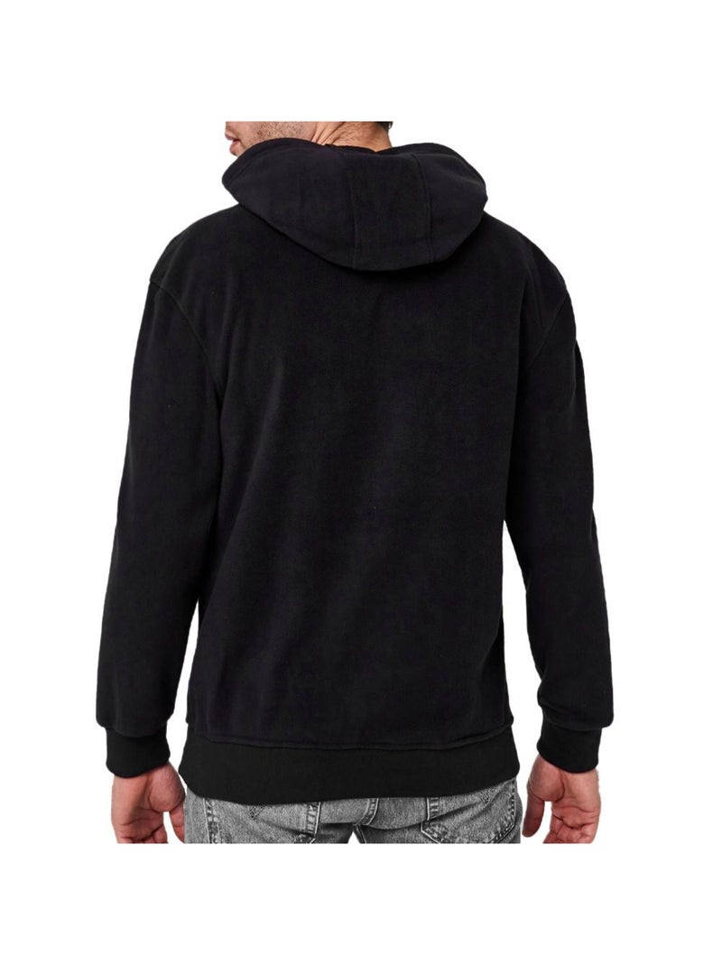 Sudadera con Capucha de Micro Polar Schott para Hombre Negro - Kiabi