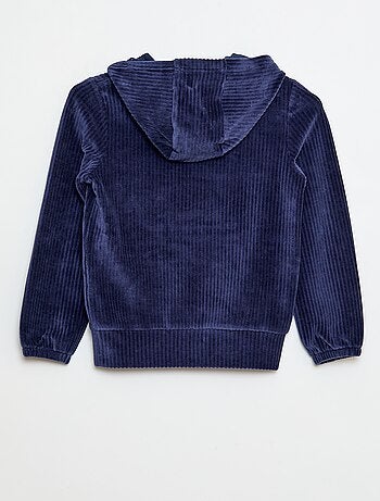 Sudadera con capucha de pana