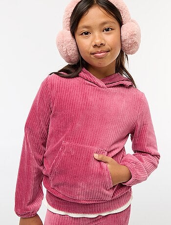 Sudadera con capucha de pana