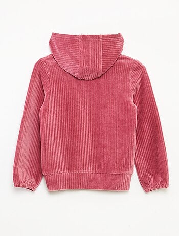 Sudadera con capucha de pana