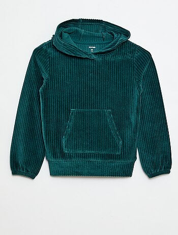 Sudadera con capucha de pana