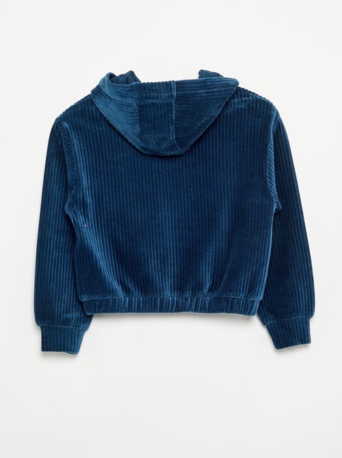 Sudadera con capucha de punto acanalado - Kiabi