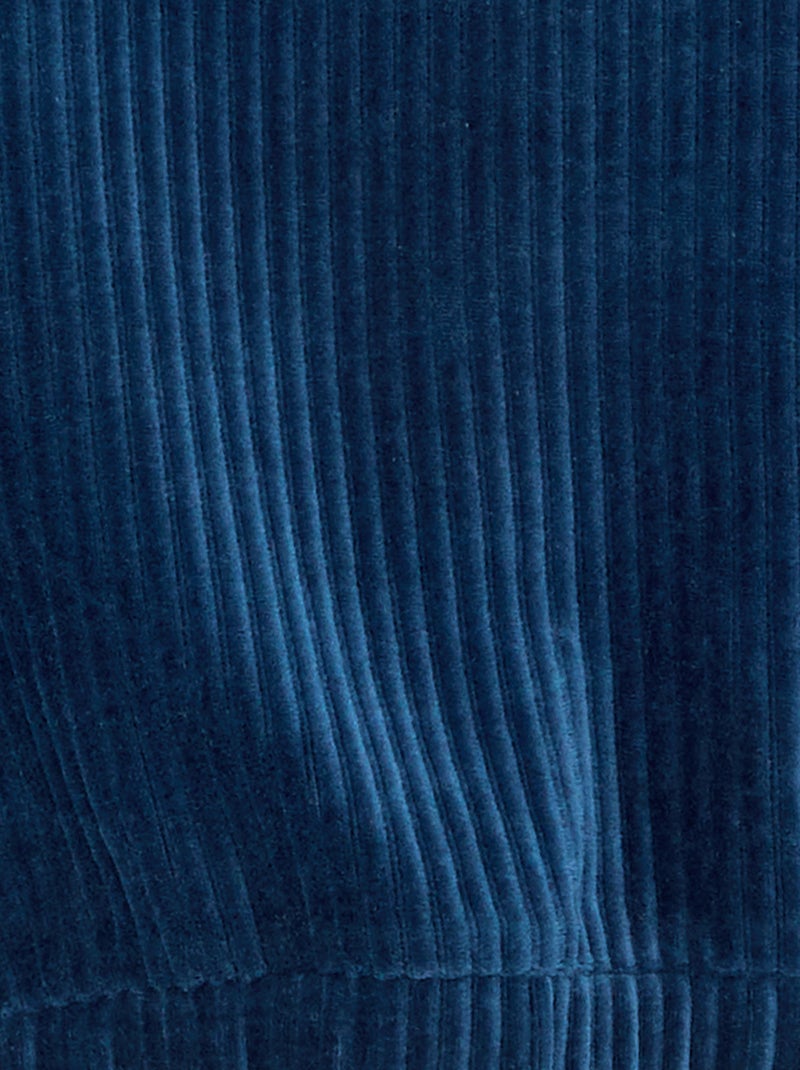 Sudadera con capucha de punto acanalado Azul - Kiabi
