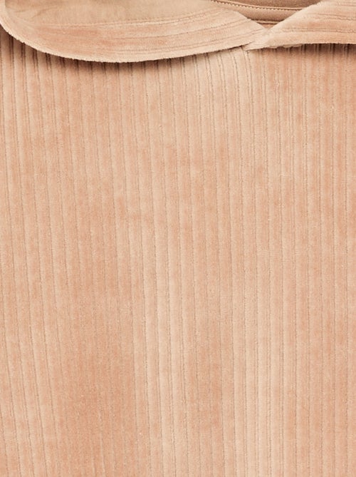 Sudadera con capucha de punto acanalado - Kiabi
