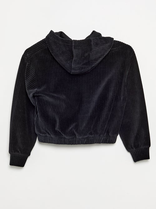 Sudadera con capucha de punto acanalado - Kiabi Sudadera con capucha de punto acanalado - Kiabi