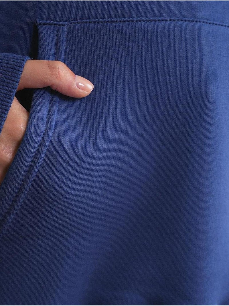 Sudadera con capucha de punto extragrande mixray Azul marino - Kiabi