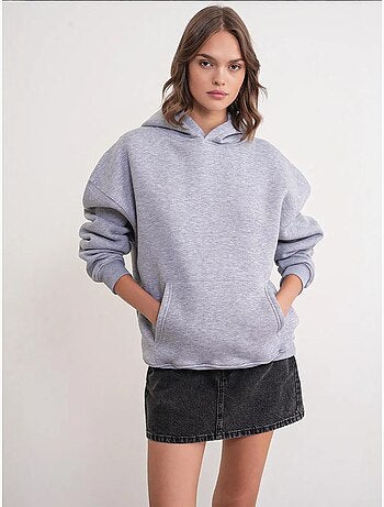 Sudadera con capucha de punto extragrande mixray