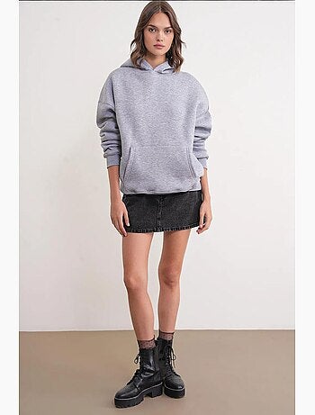 Sudadera con capucha de punto extragrande mixray