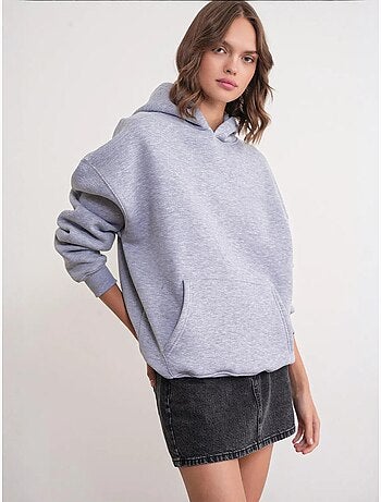 Sudadera con capucha de punto extragrande mixray