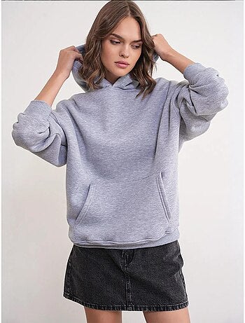 Sudadera con capucha de punto extragrande mixray