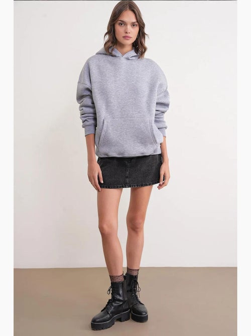 Sudadera con capucha de punto extragrande mixray - Kiabi