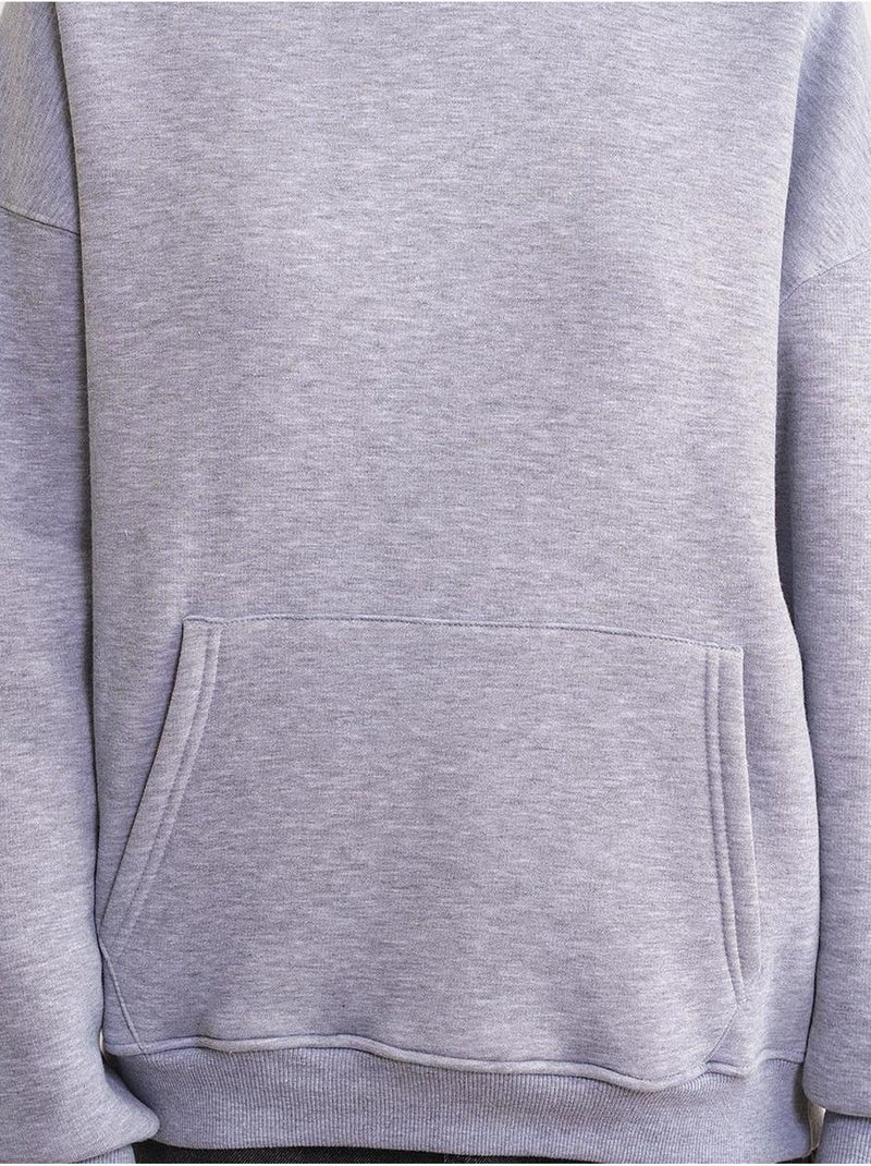 Sudadera con capucha de punto extragrande mixray Gris - Kiabi
