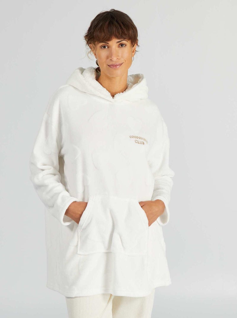 Sudadera con capucha de punto polar BEIGE - Kiabi