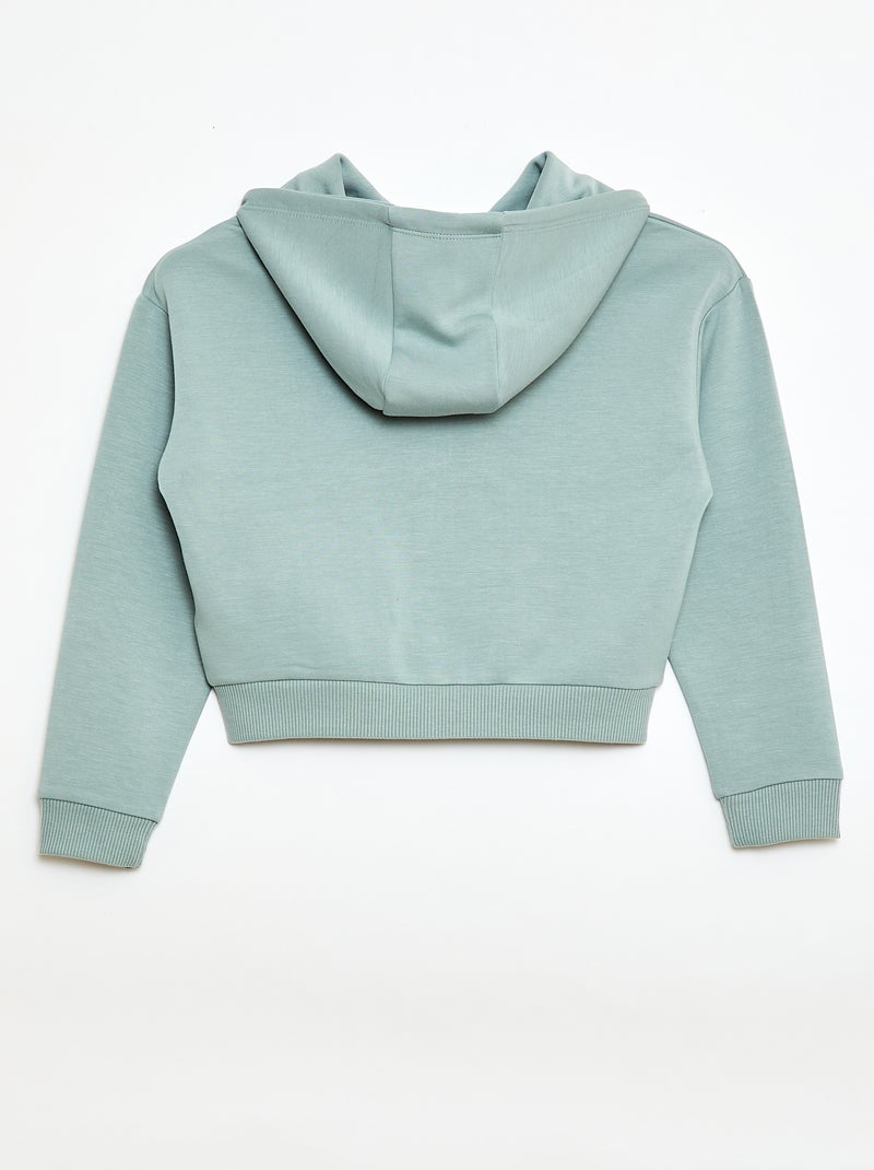 Sudadera con capucha de tacto suave Azul - Kiabi