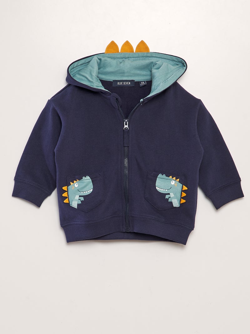 Sudadera con capucha 'dinosaurio' - 'Obermeyer' AZUL - Kiabi