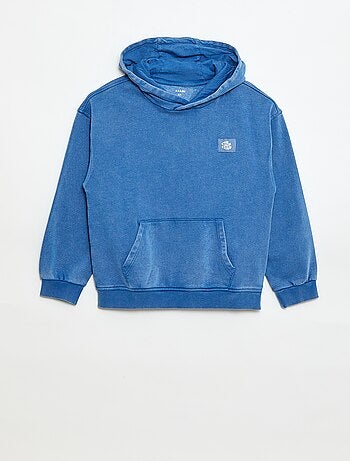Sudadera con capucha efecto lavado