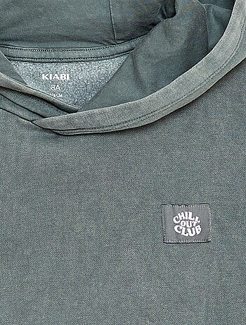 Sudadera con capucha efecto lavado