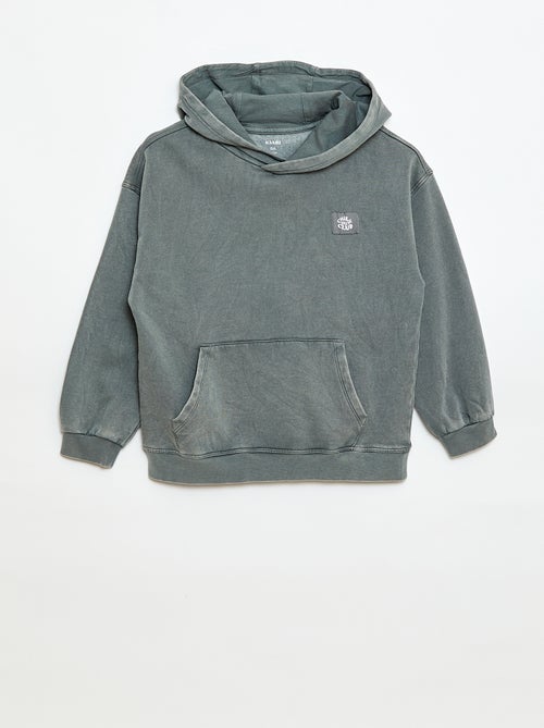 Sudadera con capucha efecto lavado - Kiabi
