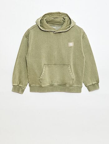 Sudadera con capucha efecto lavado