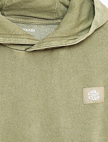 Sudadera con capucha efecto lavado