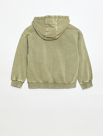 Sudadera con capucha efecto lavado
