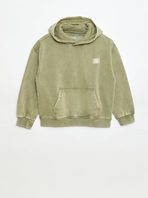 Sudadera con capucha efecto lavado - Kiabi