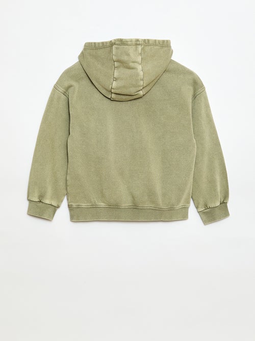Sudadera con capucha efecto lavado - Kiabi