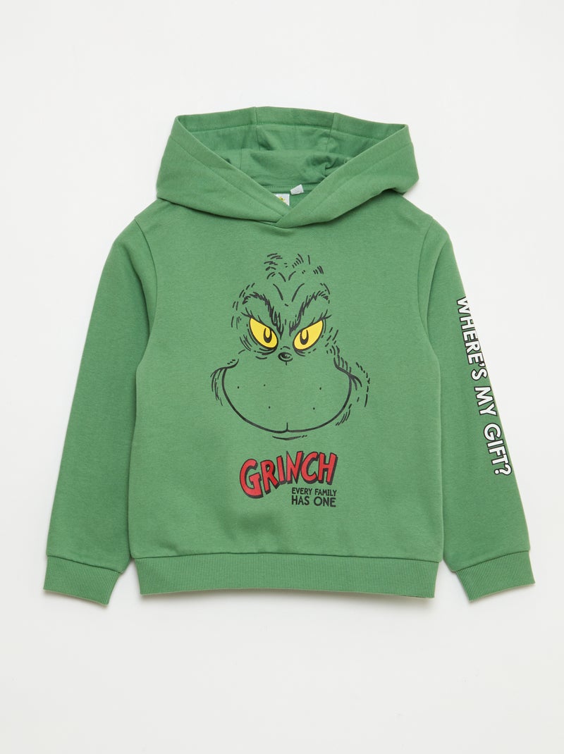 Sudadera con capucha 'El Grinch' Verde Niño Kiabi