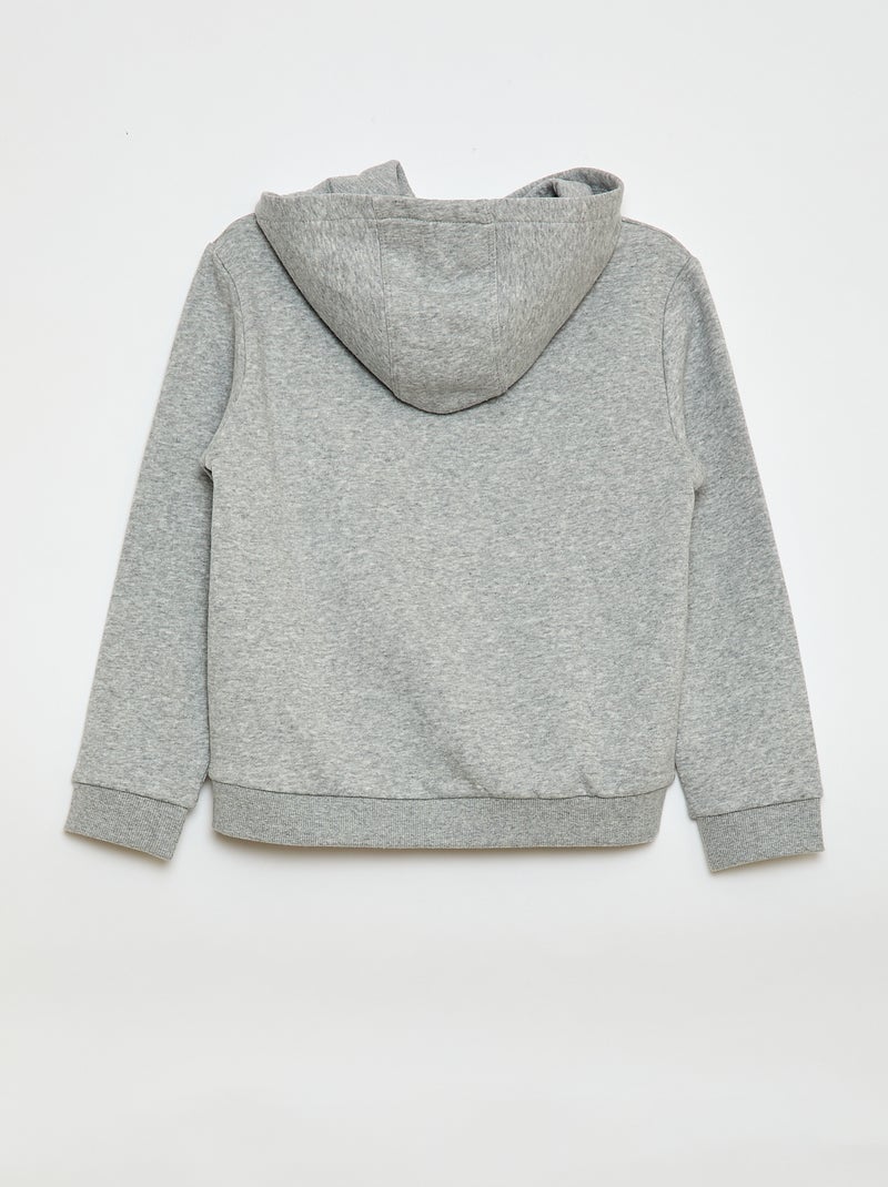 Sudadera con capucha en felpa perchada Gris - Kiabi