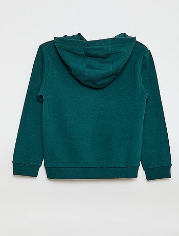 Sudadera con capucha en felpa perchada