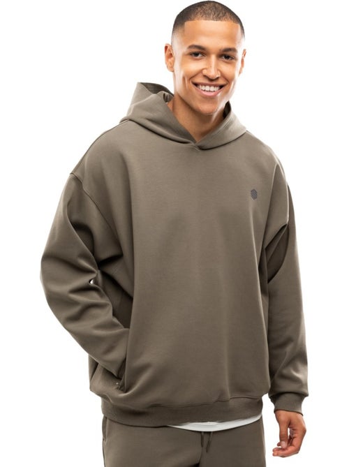 Sudadera con capucha entrenamiento hombre fitness hombre motion green - Kiabi Sudadera con capucha entrenamiento hombre fitness hombre motion green - Kiabi