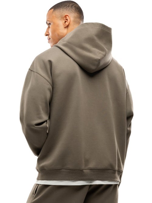 Sudadera con capucha entrenamiento hombre fitness hombre motion green - Kiabi Sudadera con capucha entrenamiento hombre fitness hombre motion green - Kiabi