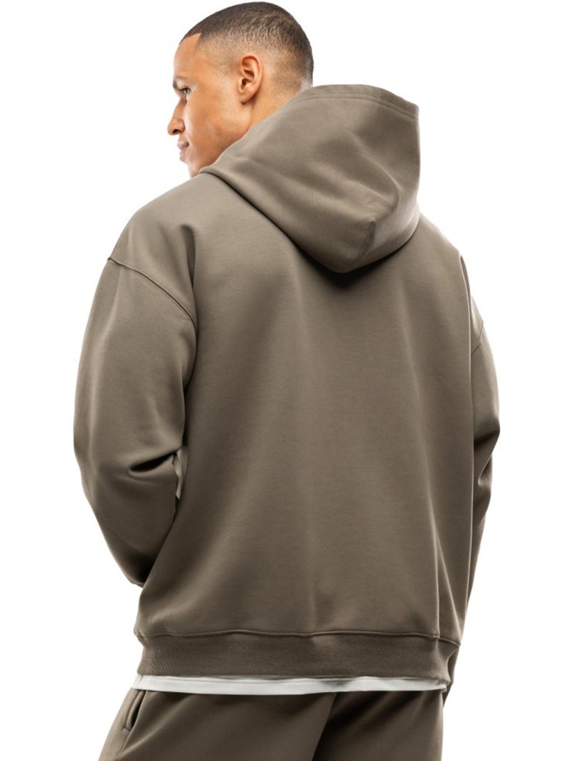 Sudadera con capucha entrenamiento hombre fitness hombre motion green Marrón - Kiabi