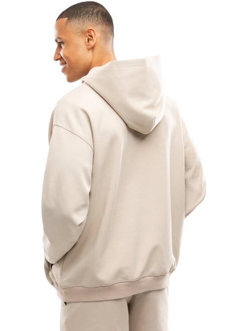 Sudadera con capucha entrenamiento hombre fitness hombre motion sand - Kiabi Sudadera con capucha entrenamiento hombre fitness hombre motion sand - Kiabi