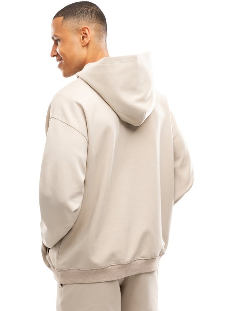 Sudadera con capucha entrenamiento hombre fitness hombre motion sand Beige - Kiabi