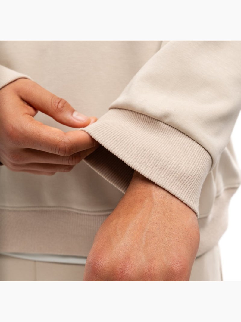 Sudadera con capucha entrenamiento hombre fitness hombre motion sand Beige - Kiabi