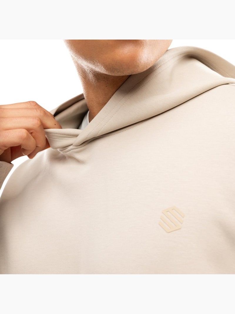 Sudadera con capucha entrenamiento hombre fitness hombre motion sand Beige - Kiabi
