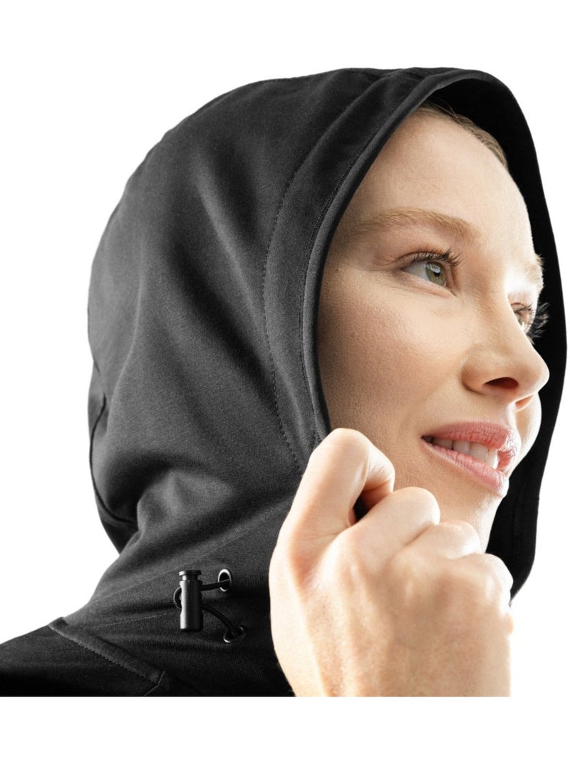 Sudadera con capucha entrenamiento mujer fitness mujer nexus Negro - Kiabi