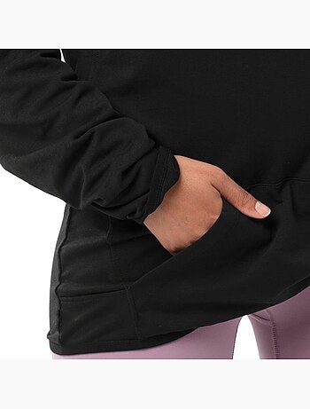 Sudadera con capucha entrenamiento mujer fitness mujer square-w