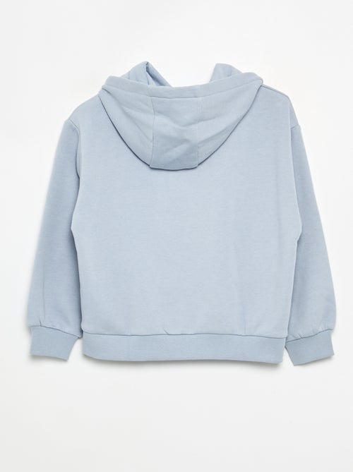 Sudadera con capucha estampada a doble cara - Kiabi