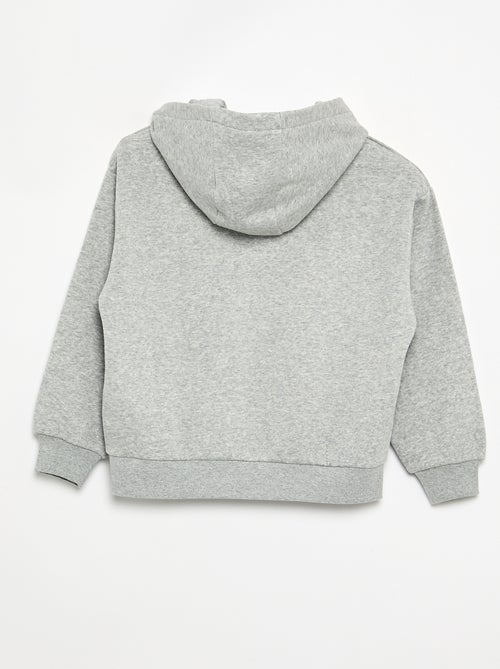 Sudadera con capucha estampada a doble cara - Kiabi