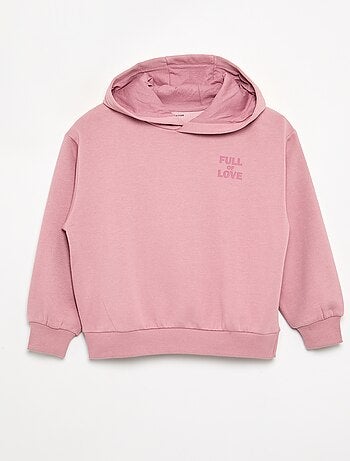 Sudadera con capucha estampada a doble cara