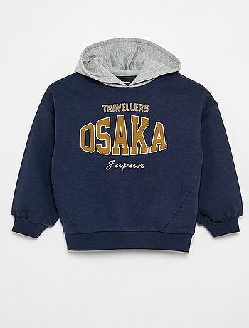 Sudadera con capucha estampada