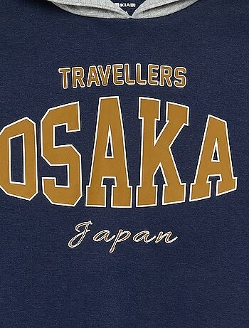 Sudadera con capucha estampada