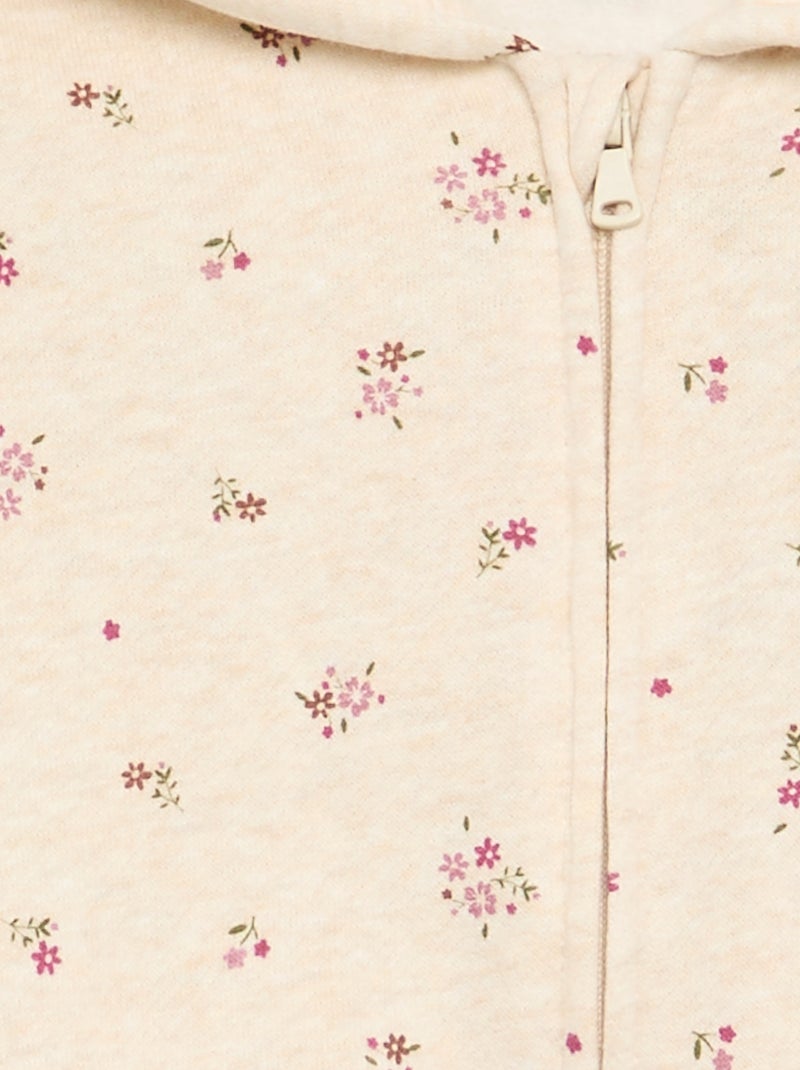 Sudadera con capucha estampada Beige - Kiabi